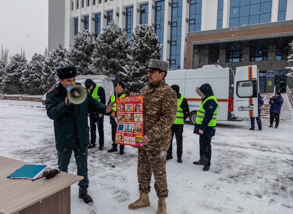 Жамбыл облысында жаппай сейсмикалық оқу-жаттығу өтті