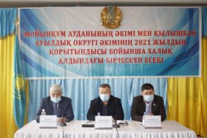 Мойынқұмда әкімдер есебі жалғасуда