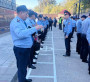 Еңбекші ауданы Полиция басқармасында  саптық байқау өтті